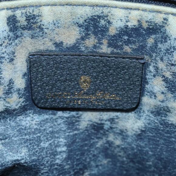GUCCI GG Supreme Sherry Line Shoulder Bag Pvc Navy Red 39 02 026 - Picture 16 of 16
